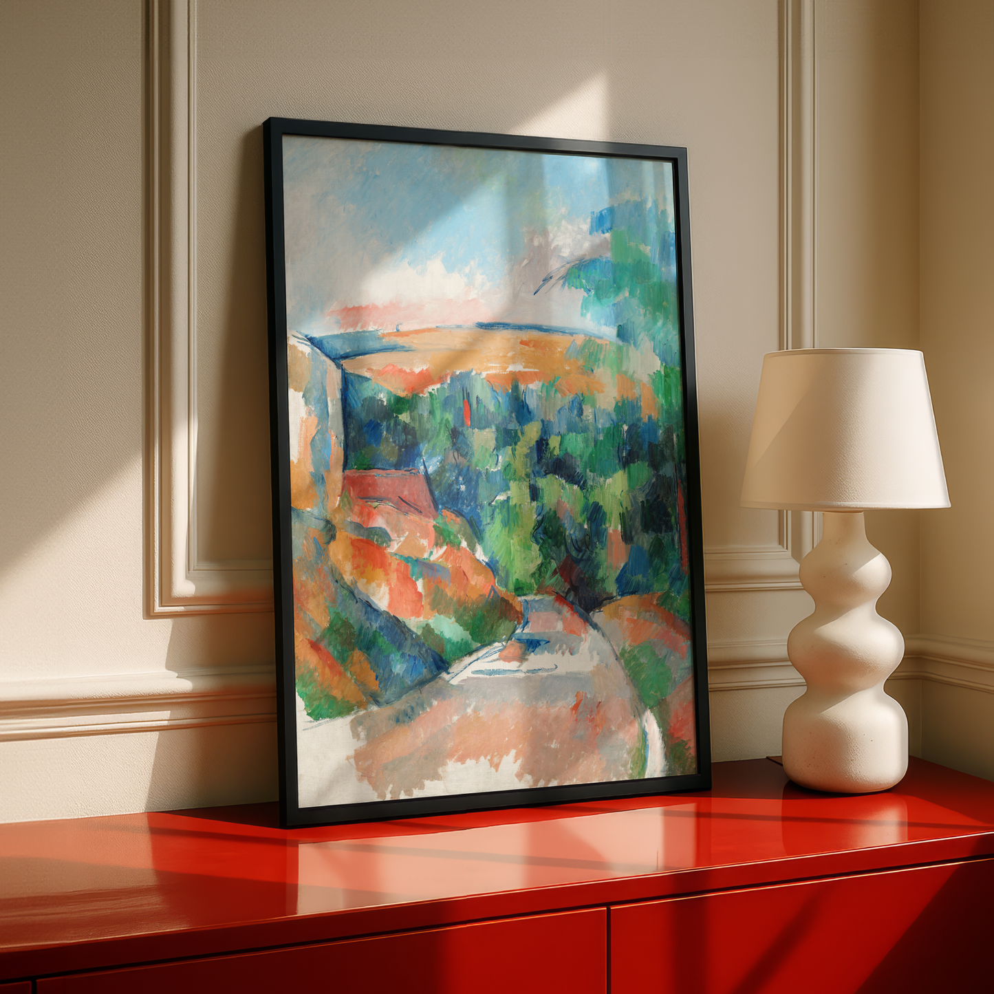 The Bend in the Road by Paul Cezanne Print | Premium Giclee Art Print | Post-Impressionist Wall Art | Museum Quality Reproduction | Fine Art Print