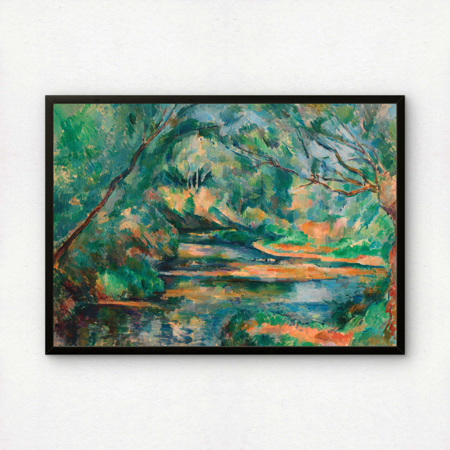 The Brook by Paul Cezanne Print | Premium Giclee Art Print | Post-Impressionist Wall Art | Museum Quality Reproduction | Fine Art Print