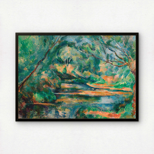 The Brook by Paul Cezanne Print | Premium Giclee Art Print | Post-Impressionist Wall Art | Museum Quality Reproduction | Fine Art Print
