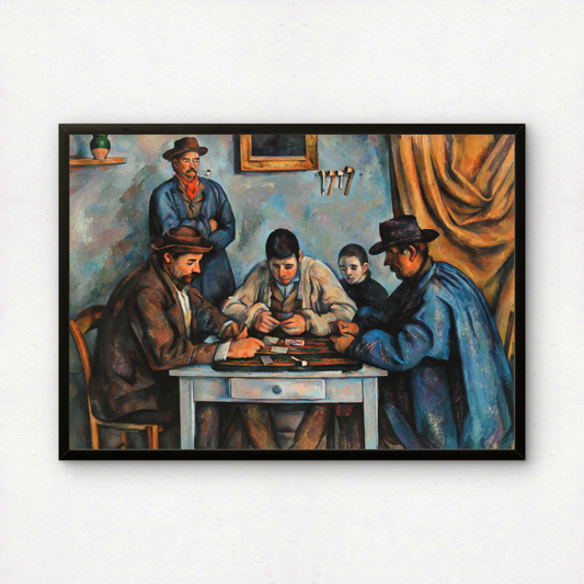 The Card Players / Les Joueurs de cartes by Paul Cezanne Print | Premium Giclee Art Print | Post-Impressionist Wall Art | Museum Quality Reproduction