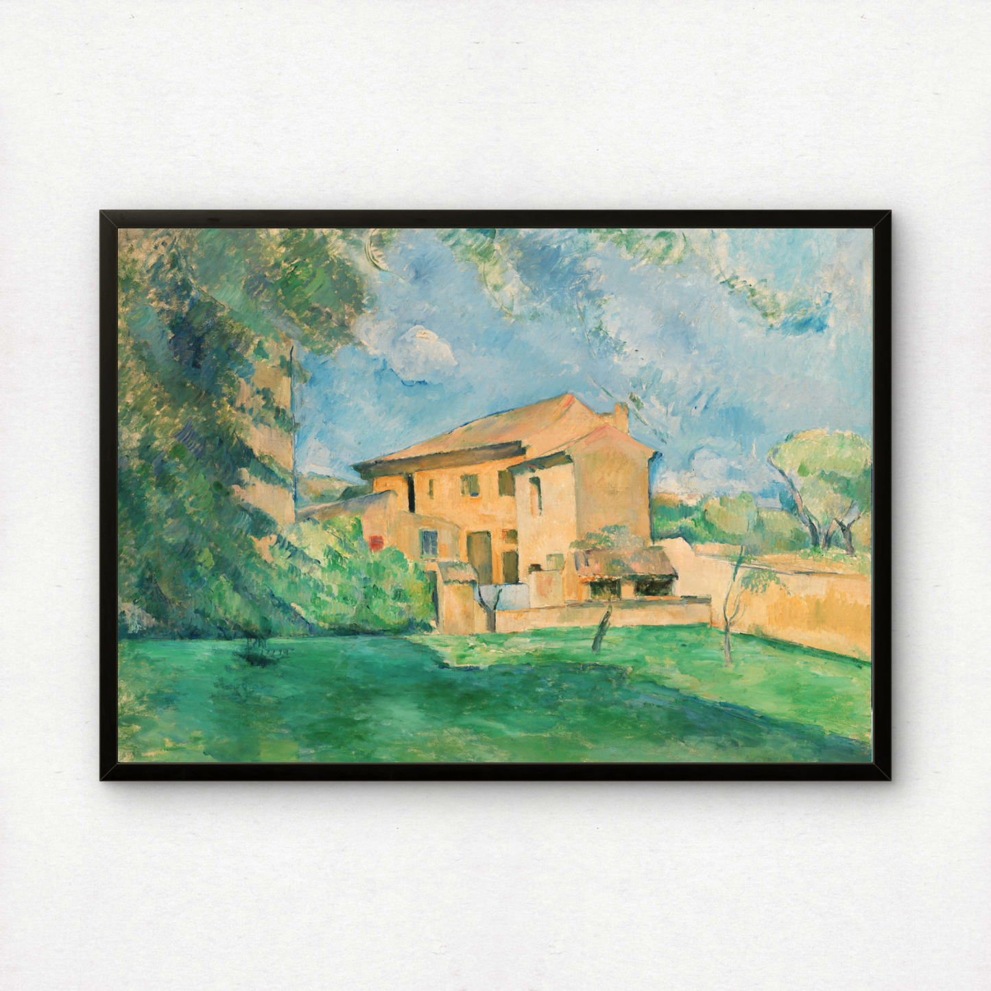 The Farm at the Jas de Bouffan by Paul Cezanne Print | Premium Giclee Art Print | Post-Impressionist Wall Art | Museum Quality Fine Art Print