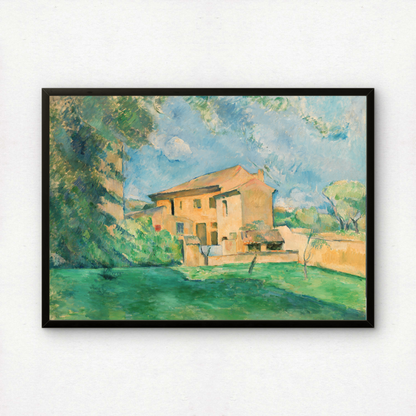 The Farm at the Jas de Bouffan by Paul Cezanne Print | Premium Giclee Art Print | Post-Impressionist Wall Art | Museum Quality Fine Art Print