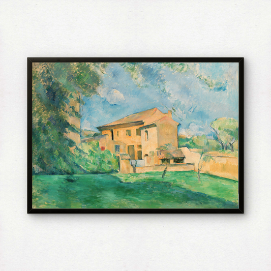 The Farm at the Jas de Bouffan by Paul Cezanne Print | Premium Giclee Art Print | Post-Impressionist Wall Art | Museum Quality Fine Art Print