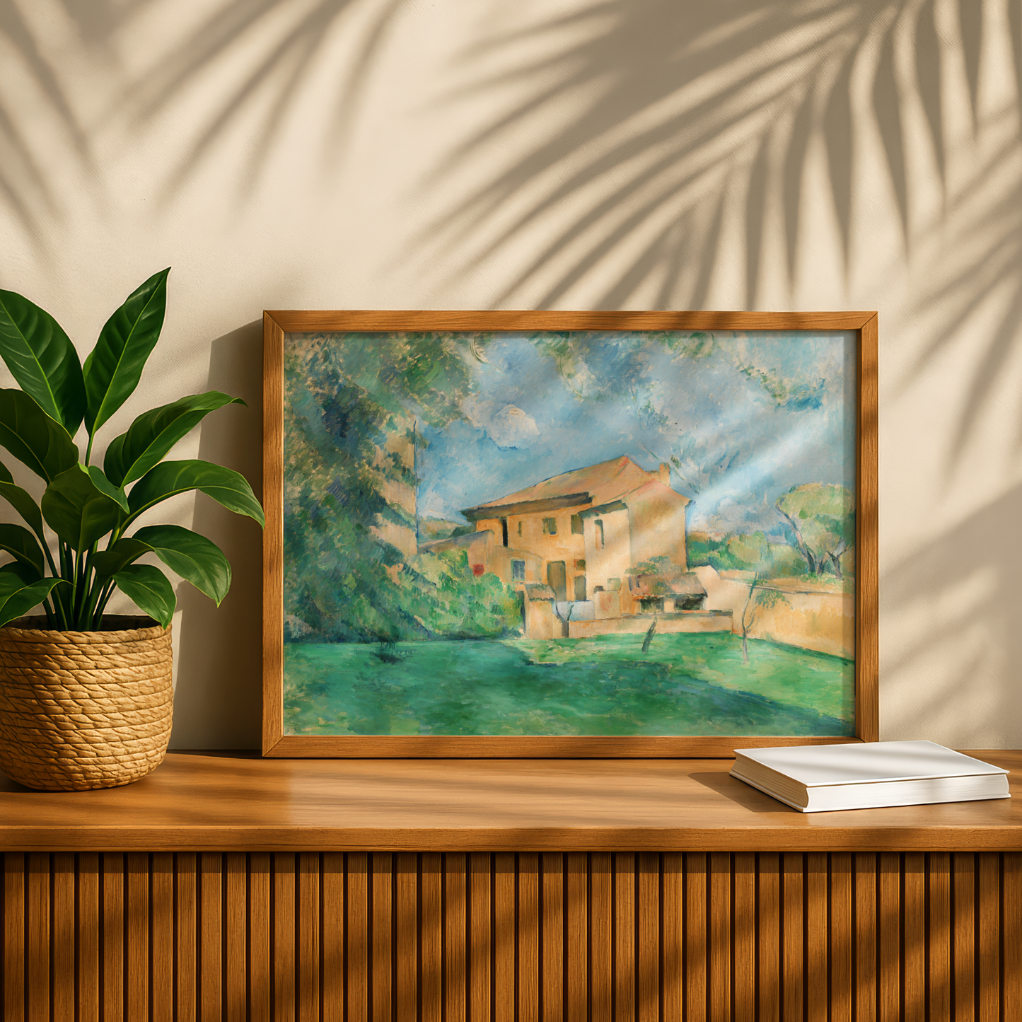 The Farm at the Jas de Bouffan by Paul Cezanne Print | Premium Giclee Art Print | Post-Impressionist Wall Art | Museum Quality Fine Art Print