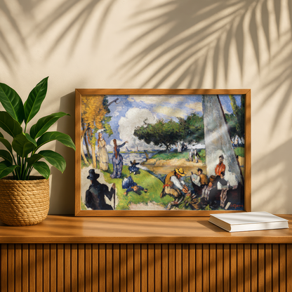 The Fishermen by Paul Cezanne Print | Premium Giclee Art Print | Post-Impressionist Wall Art | Museum Quality Reproduction | Fine Art Print