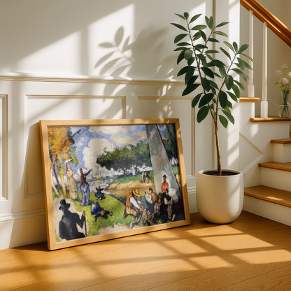 The Fishermen by Paul Cezanne Print | Premium Giclee Art Print | Post-Impressionist Wall Art | Museum Quality Reproduction | Fine Art Print