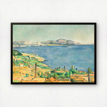 The Gulf of Marseilles Seen from L'Estaque by Paul Cezanne Print | Premium Giclee Art Print | Post-Impressionist Wall Art | Museum Quality Art Print