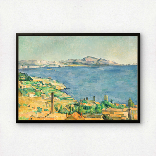 The Gulf of Marseilles Seen from L'Estaque by Paul Cezanne Print | Premium Giclee Art Print | Post-Impressionist Wall Art | Museum Quality Art Print