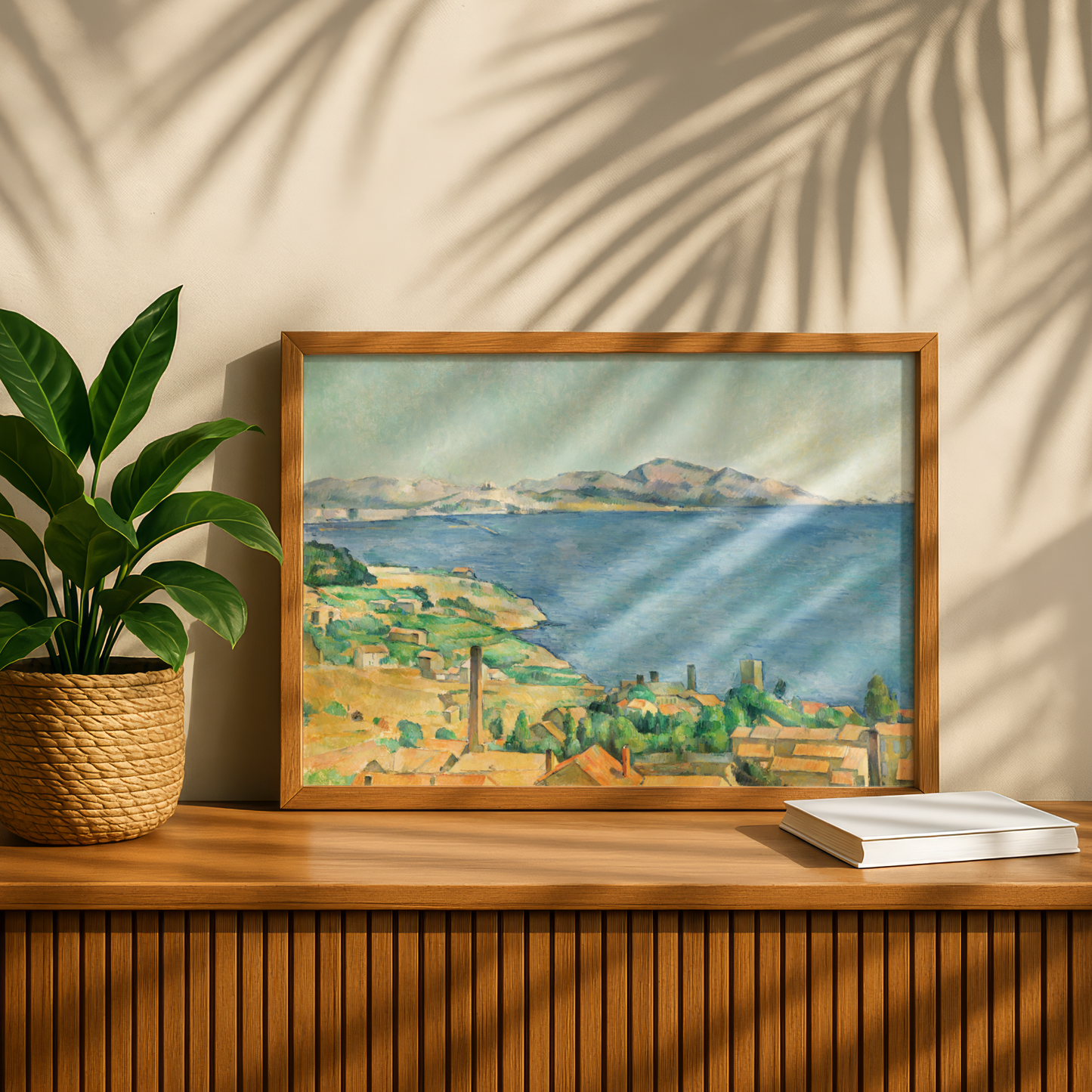 The Gulf of Marseilles Seen from L'Estaque by Paul Cezanne Print | Premium Giclee Art Print | Post-Impressionist Wall Art | Museum Quality Art Print