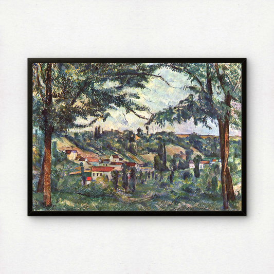 The Hameau des Pâtis by Paul Cezanne Print | Premium Giclee Art Print | Post-Impressionist Wall Art | Museum Quality Reproduction | Fine Art Print