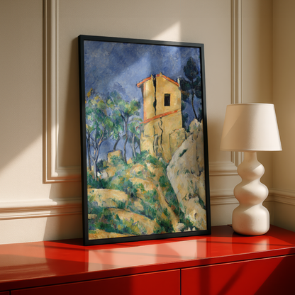 The House with the Cracked Walls by Paul Cezanne Print | Premium Giclee Art Print | Post-Impressionist Wall Art | Museum Quality Fine Art Print