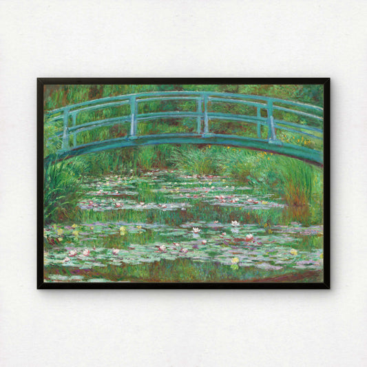 Monet The Japanese Footbridge Art Print | Giclee Fine Art Reproduction | Impressionist Wall Decor