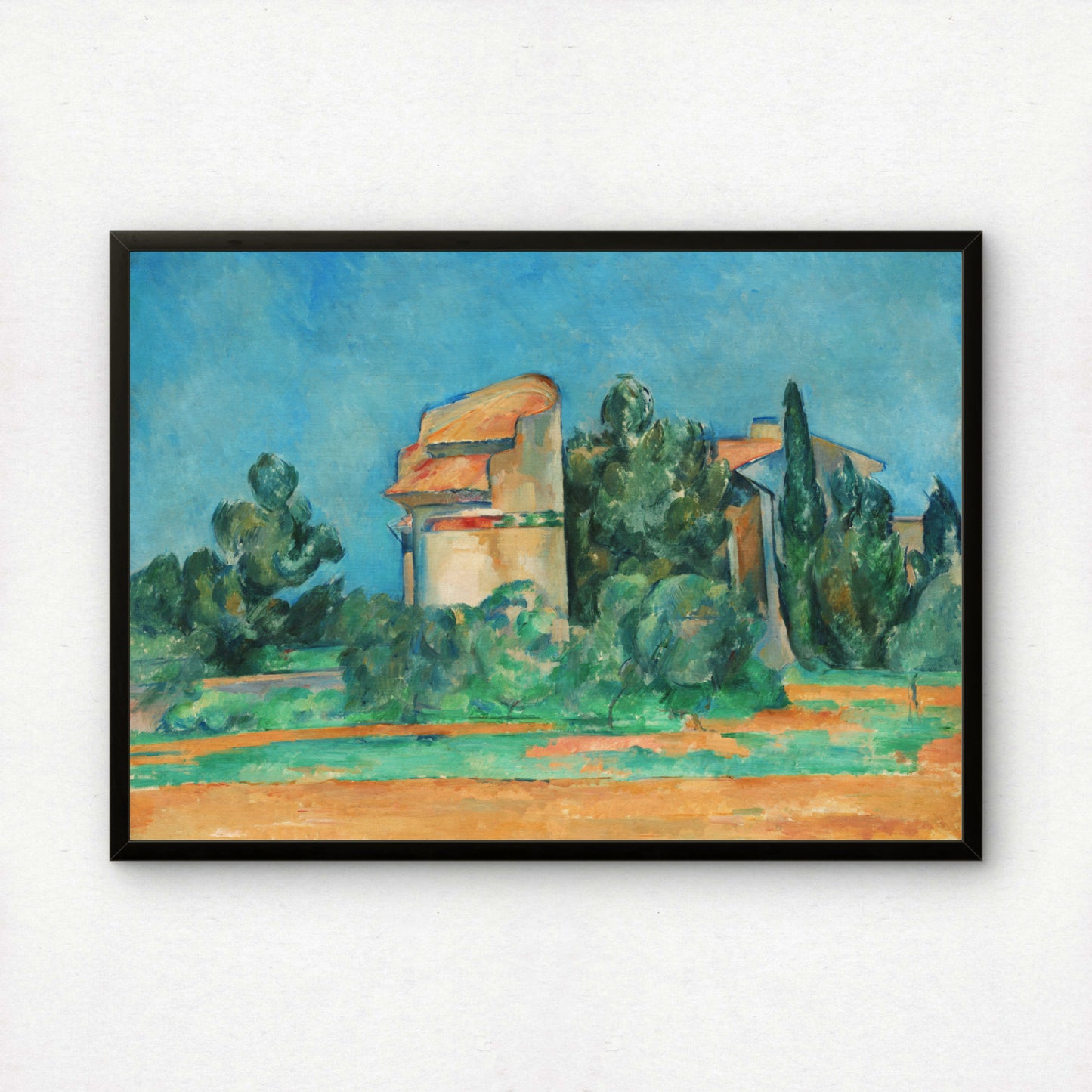 The Pigeon Tower at Bellevue by Paul Cezanne Print | Premium Giclee Art Print | Post-Impressionist Wall Art | Museum Quality Fine Art Print