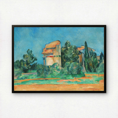 The Pigeon Tower at Bellevue by Paul Cezanne Print | Premium Giclee Art Print | Post-Impressionist Wall Art | Museum Quality Fine Art Print