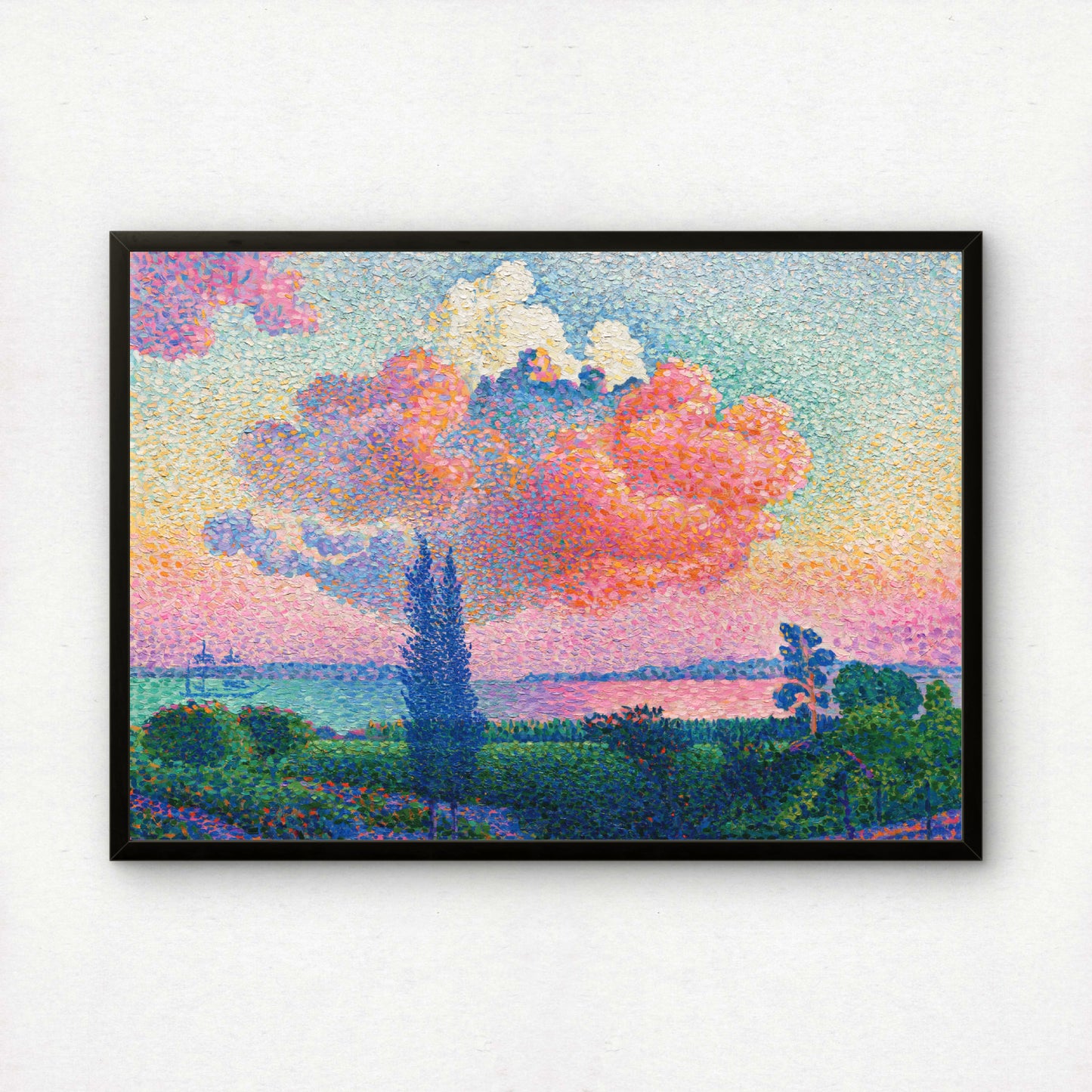 The Pink Cloud by Henri-Edmond Cross Art Print | Pointillism Giclee Reproduction | French Neo-Impressionist Wall Decor