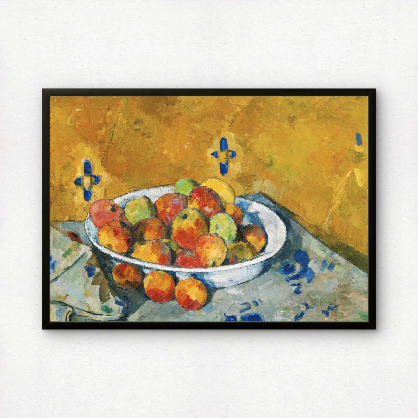 The Plate of Apples by Paul Cezanne Print | Premium Giclee Art Print | Post-Impressionist Wall Art | Museum Quality Reproduction | Fine Art Print