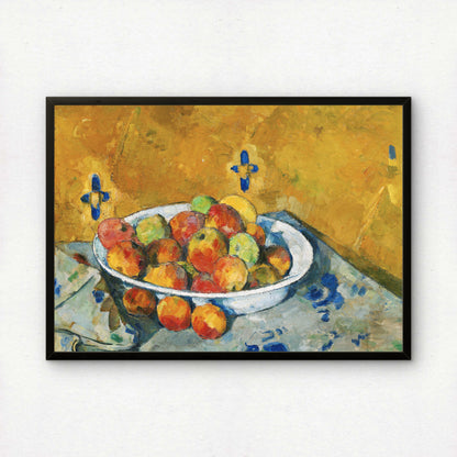 The Plate of Apples by Paul Cezanne Print | Premium Giclee Art Print | Post-Impressionist Wall Art | Museum Quality Reproduction | Fine Art Print