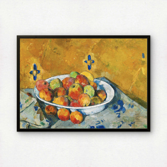 The Plate of Apples by Paul Cezanne Print | Premium Giclee Art Print | Post-Impressionist Wall Art | Museum Quality Reproduction | Fine Art Print