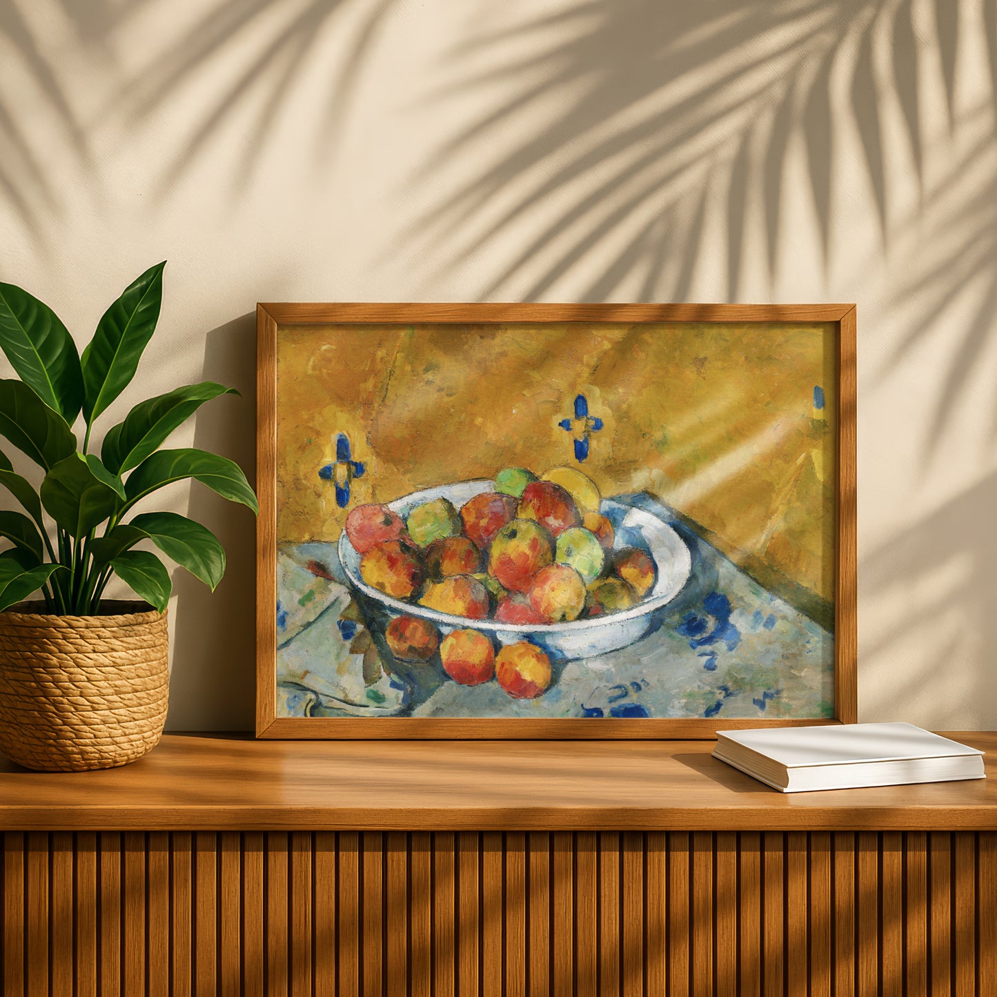The Plate of Apples by Paul Cezanne Print | Premium Giclee Art Print | Post-Impressionist Wall Art | Museum Quality Reproduction | Fine Art Print
