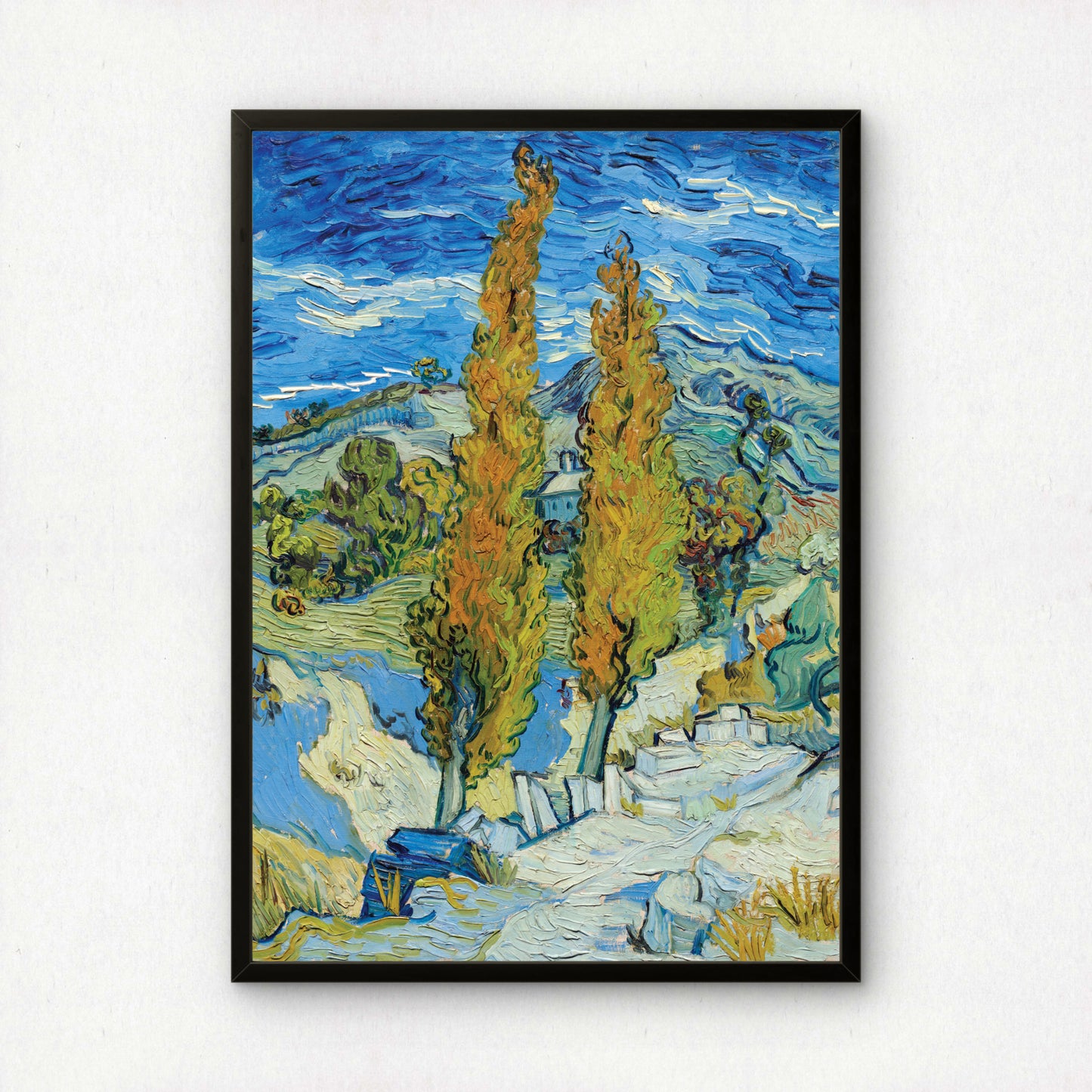 Two Poplars at Saint-Remy by Vincent Van Gogh | Premium Giclée Art Print | Museum Quality Wall Art