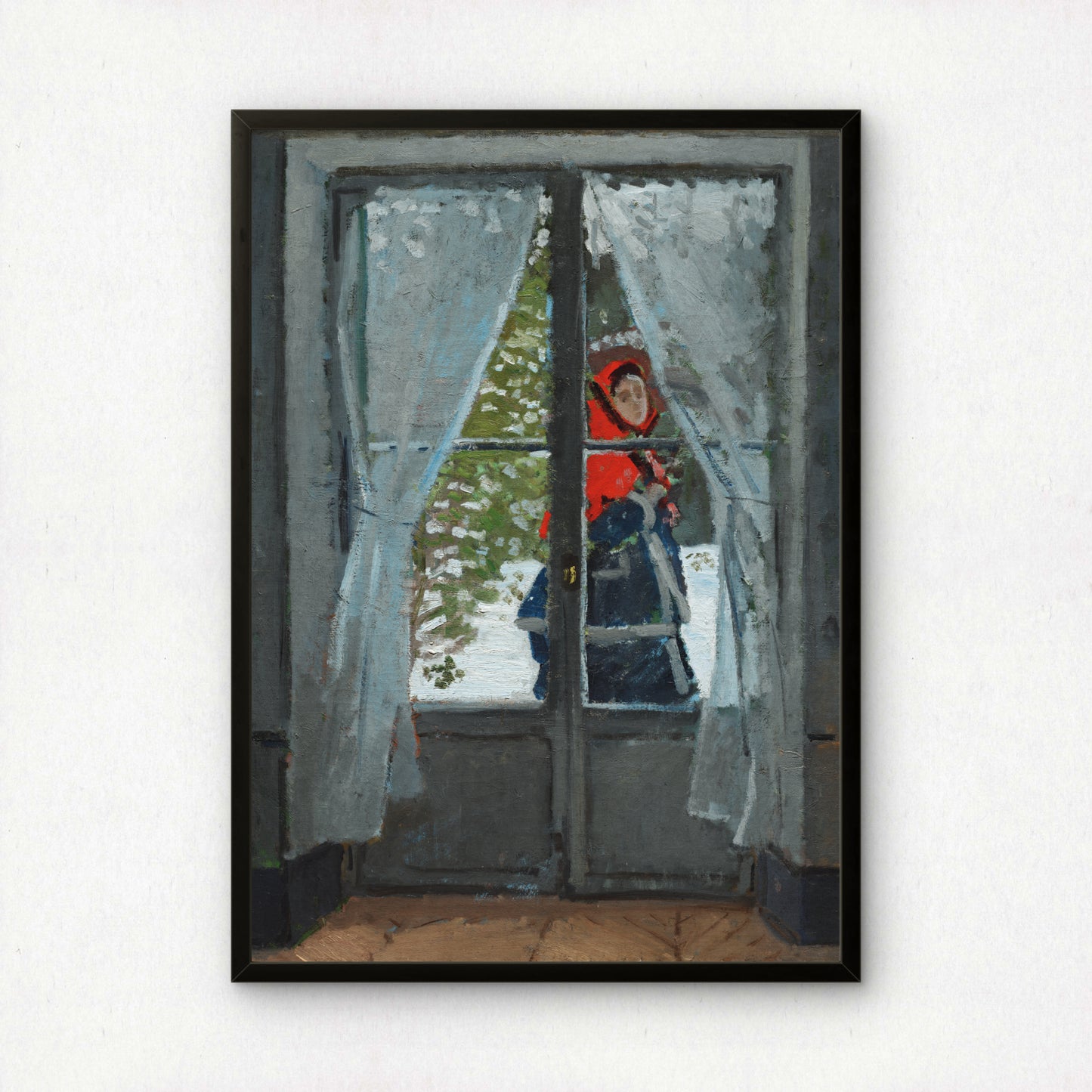 Monet The Red Kerchief Art Print | Giclee Fine Art Reproduction | Impressionist Wall Decor