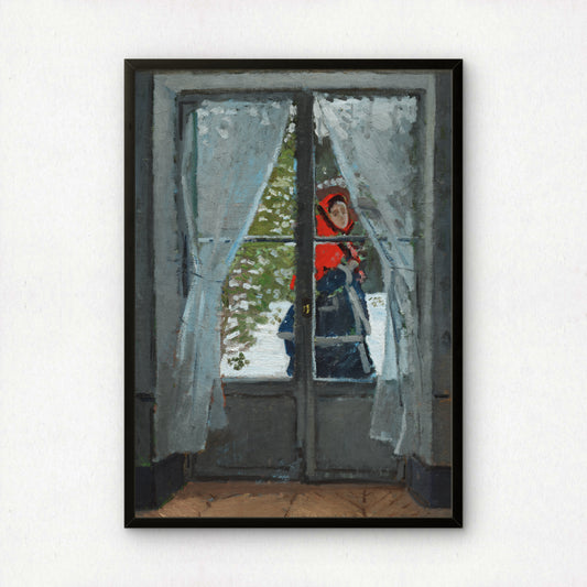 Monet The Red Kerchief Art Print | Giclee Fine Art Reproduction | Impressionist Wall Decor