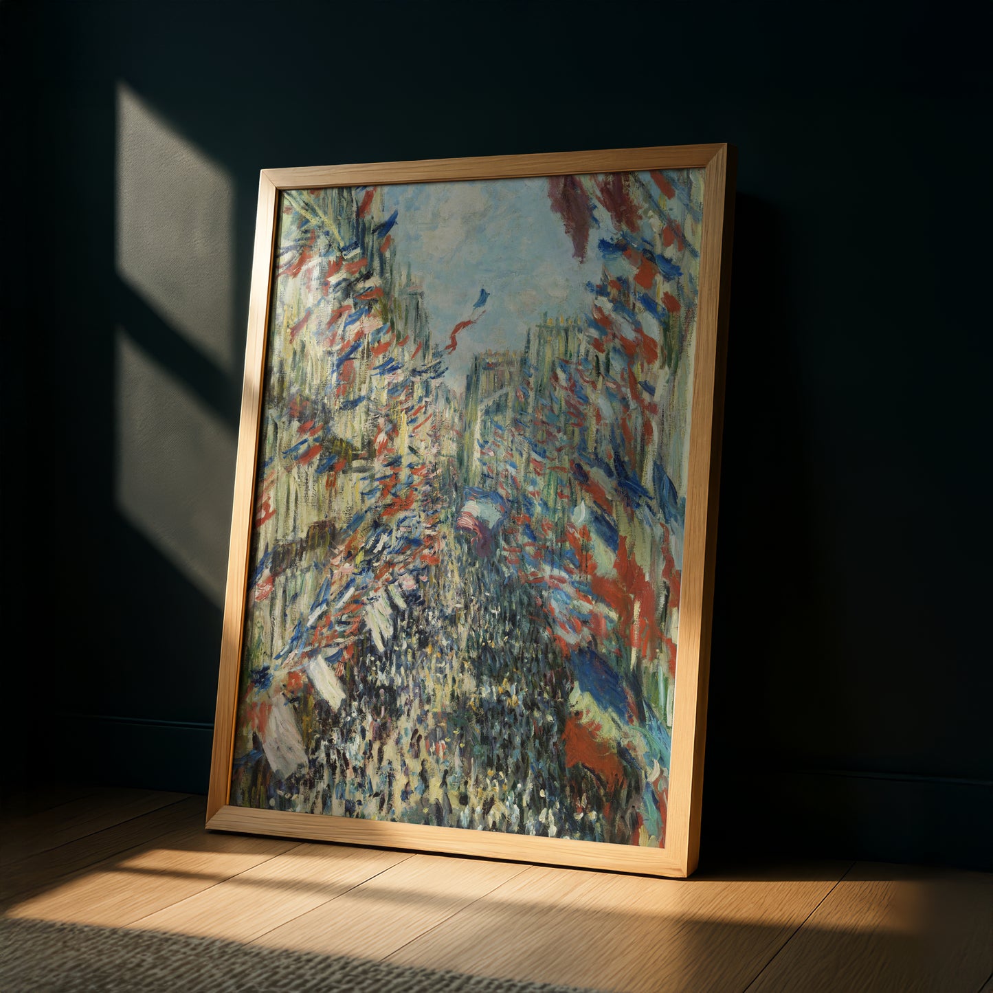 Monet The Rue Montorgueil in Paris Art Print | Giclee Fine Art Reproduction | Impressionist Wall Decor