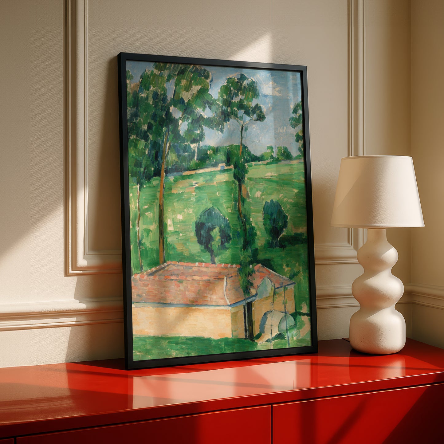 The Spring House by Paul Cezanne Print | Premium Giclee Art Print | Post-Impressionist Wall Art | Museum Quality Reproduction | Fine Art Print