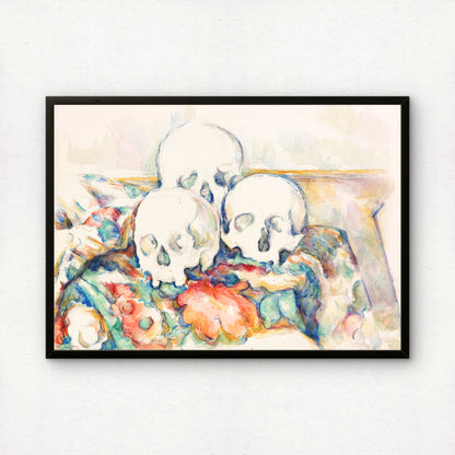 The Three Skulls by Paul Cezanne Print | Premium Giclee Art Print | Post-Impressionist Wall Art | Museum Quality Reproduction | Fine Art Print