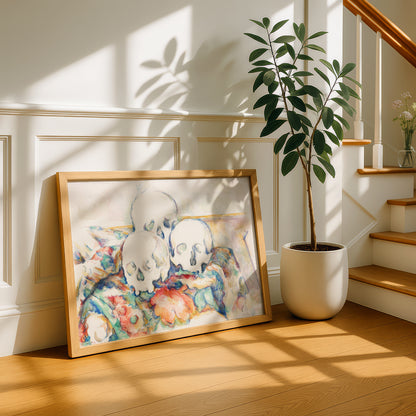 The Three Skulls by Paul Cezanne Print | Premium Giclee Art Print | Post-Impressionist Wall Art | Museum Quality Reproduction | Fine Art Print