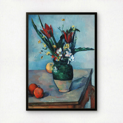 The Vase of Tulips by Paul Cezanne Print | Premium Giclee Art Print | Post-Impressionist Wall Art | Museum Quality Reproduction | Fine Art Print