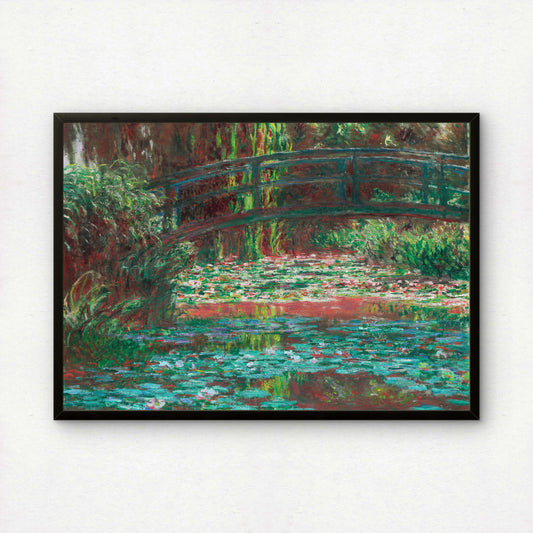 Monet The Water Lily Pond (Bridge) Art Print | Giclee Fine Art Reproduction | Impressionist Wall Decor