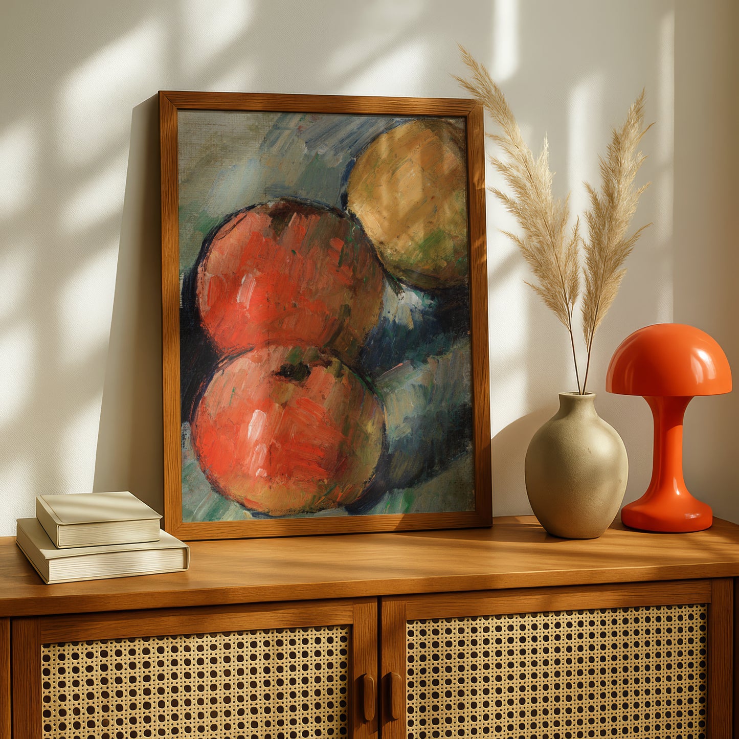 Three Apples by Paul Cezanne Print | Premium Giclee Art Print | Post-Impressionist Wall Art | Museum Quality Reproduction | Fine Art Print