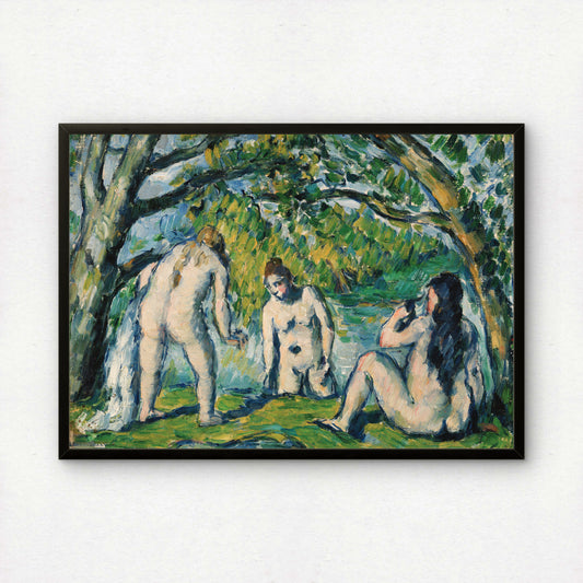 Three Bathers by Paul Cezanne Print | Premium Giclee Art Print | Post-Impressionist Wall Art | Museum Quality Reproduction | Fine Art Print