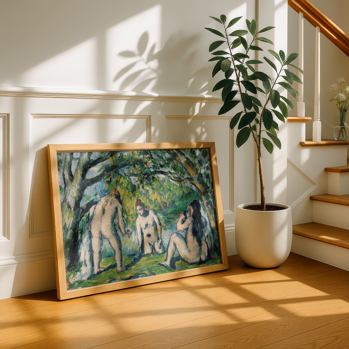 Three Bathers by Paul Cezanne Print | Premium Giclee Art Print | Post-Impressionist Wall Art | Museum Quality Reproduction | Fine Art Print