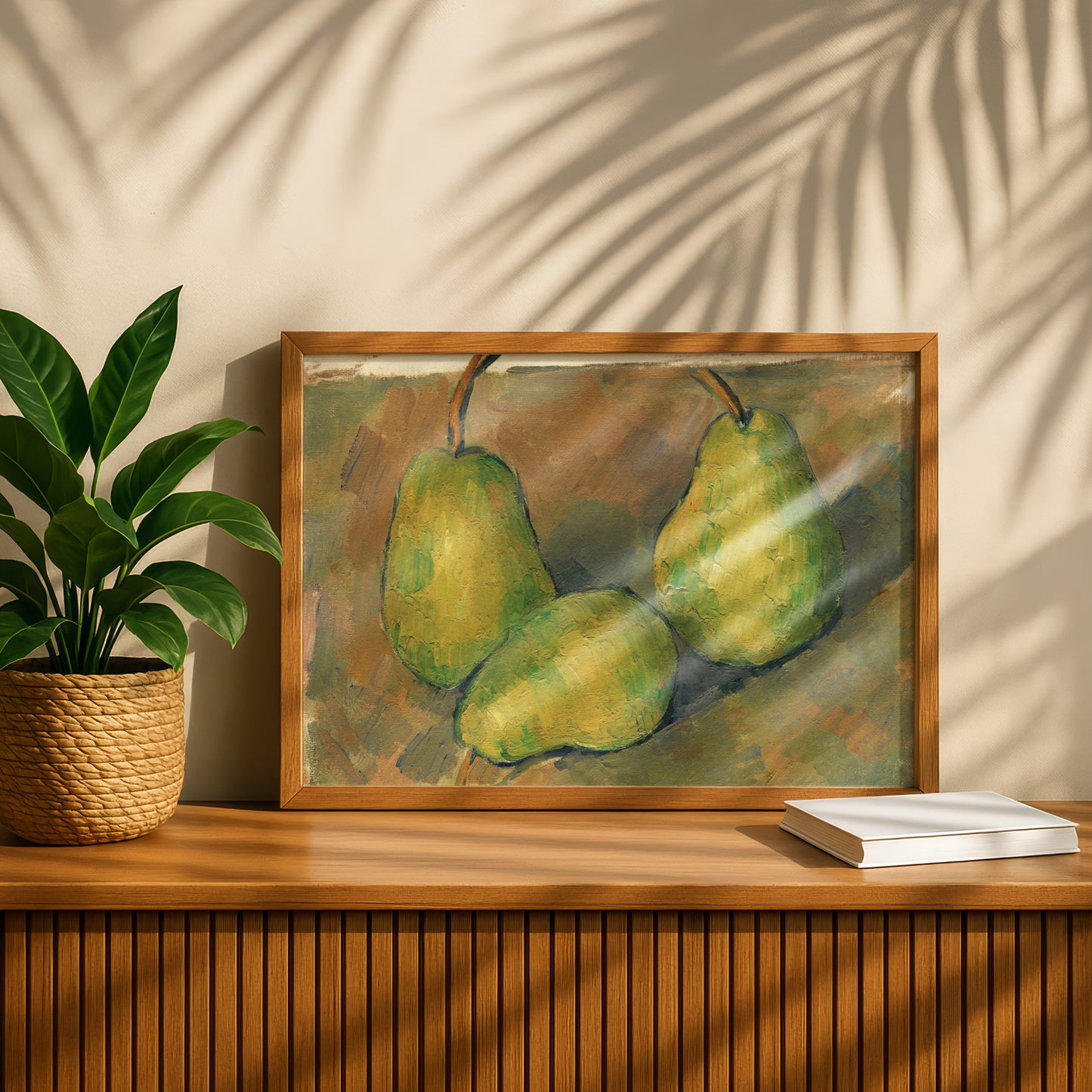 Three Pears by Paul Cezanne Print | Premium Giclee Art Print | Post-Impressionist Wall Art | Museum Quality Reproduction | Fine Art Print