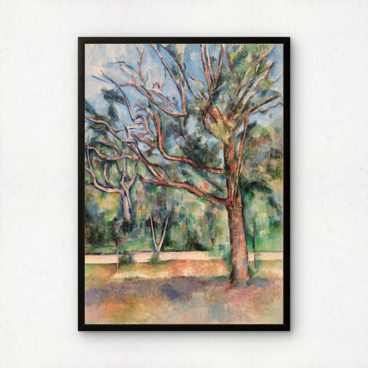 Trees and Road by Paul Cezanne Print | Premium Giclee Art Print | Post-Impressionist Wall Art | Museum Quality Reproduction | Fine Art Print