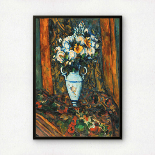 Vase of Flowers by Paul Cezanne Print | Premium Giclee Art Print | Post-Impressionist Wall Art | Museum Quality Reproduction | Fine Art Print