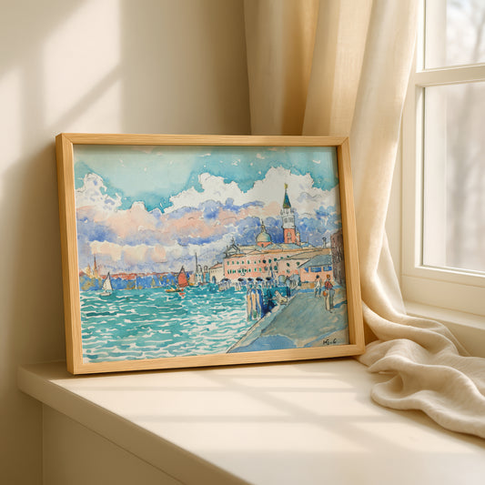 Venice by Henri-Edmond Cross Art Print | Pointillism Giclee Reproduction | French Neo-Impressionist Wall Decor