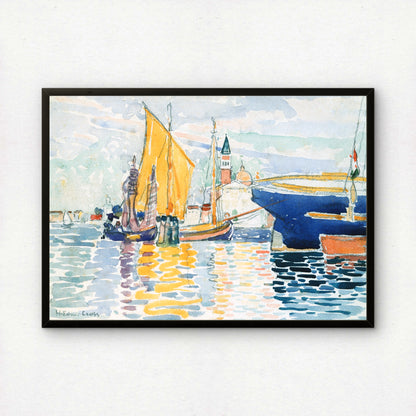 Venice: The Giudecca by Henri-Edmond Cross Art Print | Pointillism Giclee Reproduction | French Neo-Impressionist Wall Decor