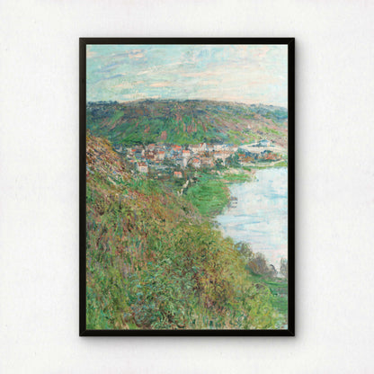 Monet View of Vétheuil Art Print | Giclee Fine Art Reproduction | Impressionist Wall Decor