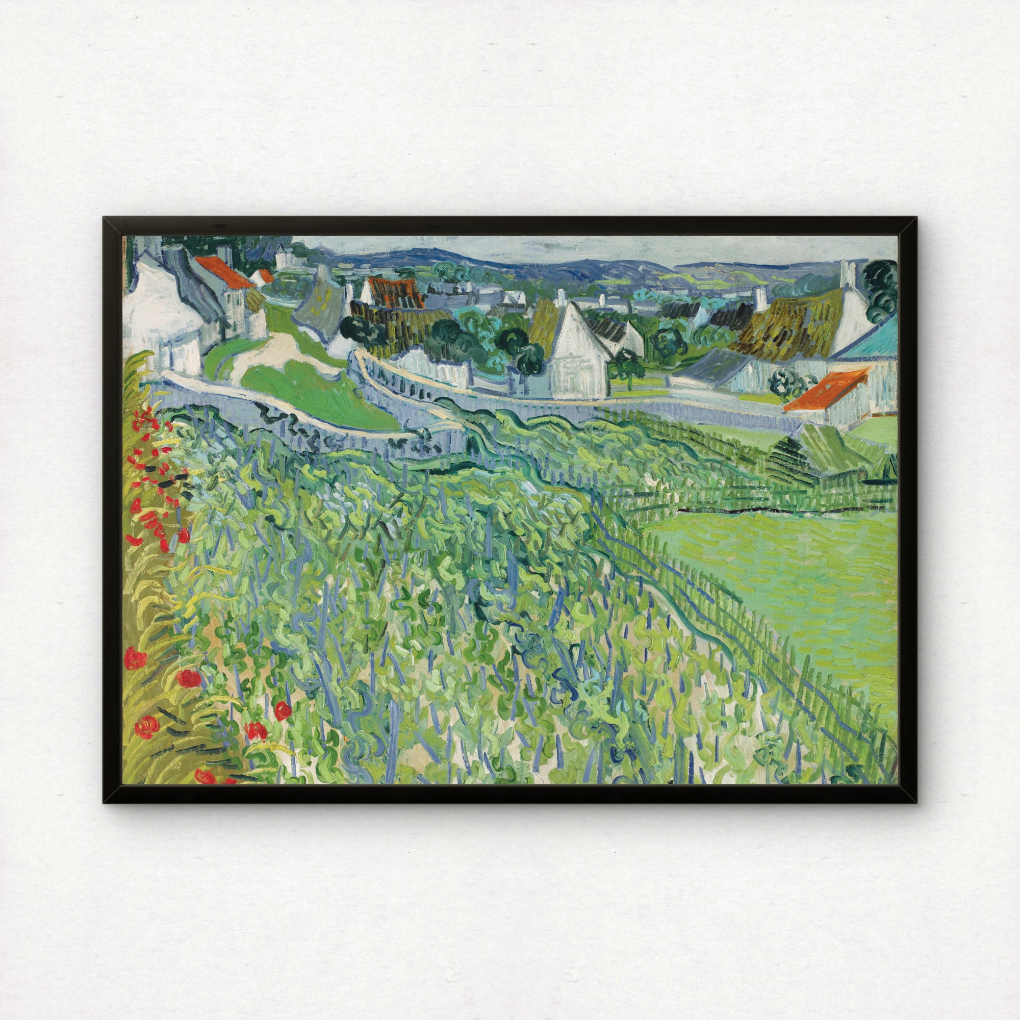 Vineyards at Auvers by Vincent Van Gogh | Premium Giclée Art Print