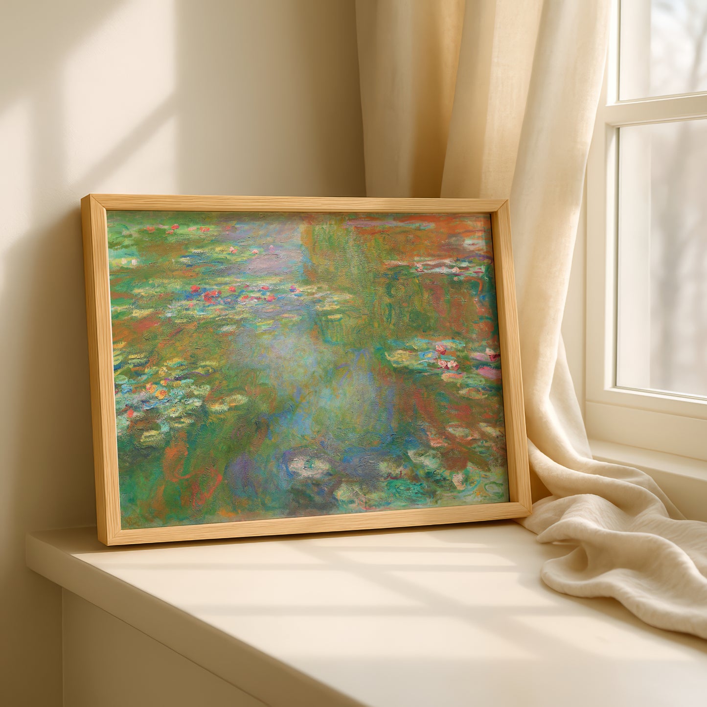 Monet Water Lily Pond Art Print | Giclee Fine Art Reproduction | Impressionist Wall Decor