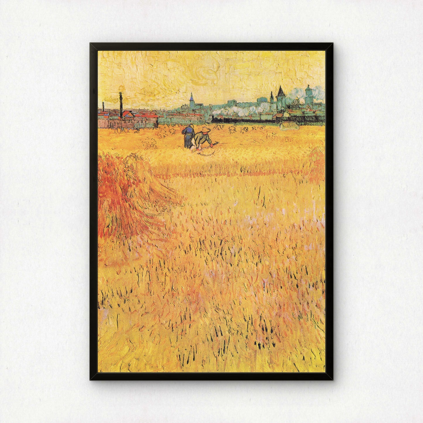 Wheatfield with View of Arles by Vincent Van Gogh | Premium Giclée Art Print | Museum Quality Wall Art