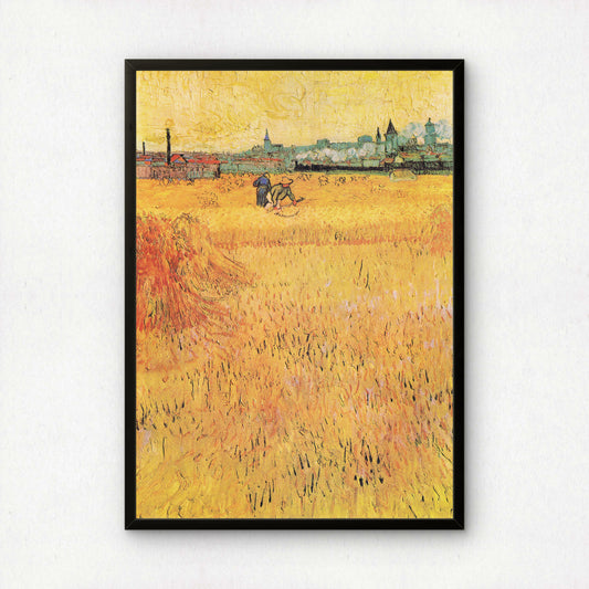 Wheatfield with View of Arles by Vincent Van Gogh | Premium Giclée Art Print | Museum Quality Wall Art