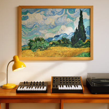 Wheat Field with Cypresses by Vincent Van Gogh | Premium Giclée Art Print | Museum Quality Wall Art