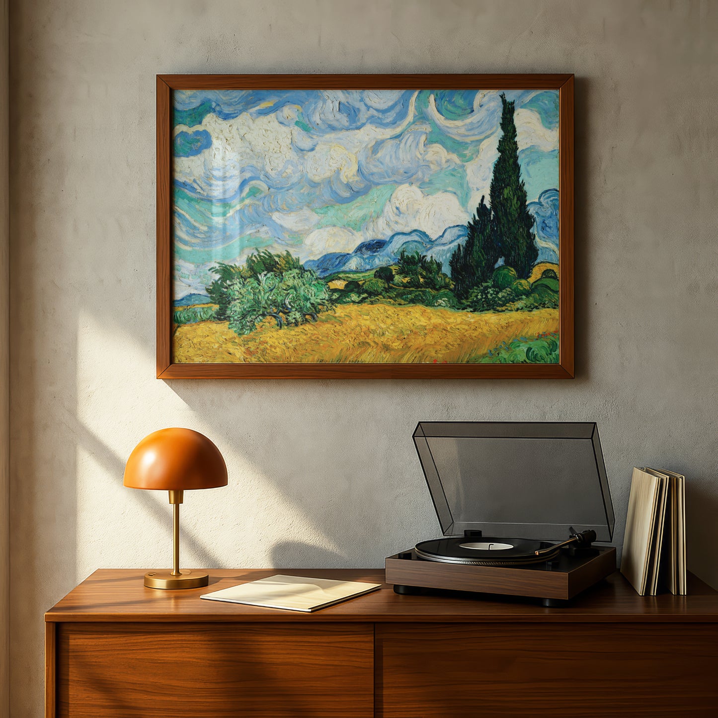 Wheat Field with Cypresses by Vincent Van Gogh | Premium Giclée Art Print | Museum Quality Wall Art