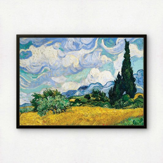 Wheat Field with Cypresses by Vincent Van Gogh | Premium Giclée Art Print | Museum Quality Wall Art