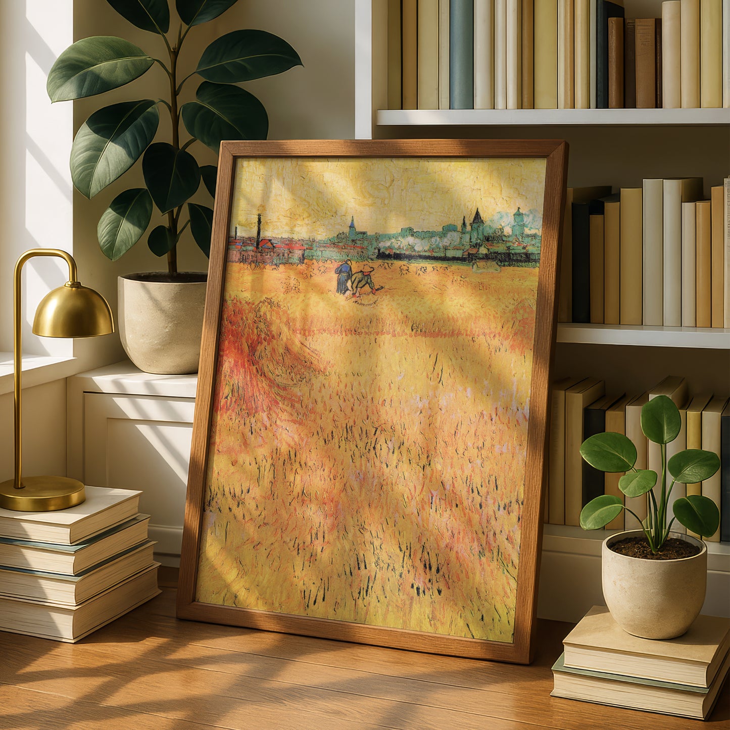 Wheatfield with View of Arles by Vincent Van Gogh | Premium Giclée Art Print | Museum Quality Wall Art