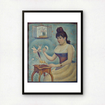 Young Woman Powdering Herself by Georges Seurat | Fine Art Print